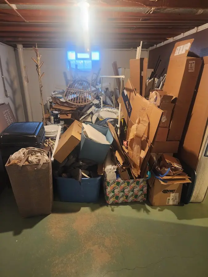 Roll-off dumpster container at job site for 8 Yard Dumpster Rental in Snohomish